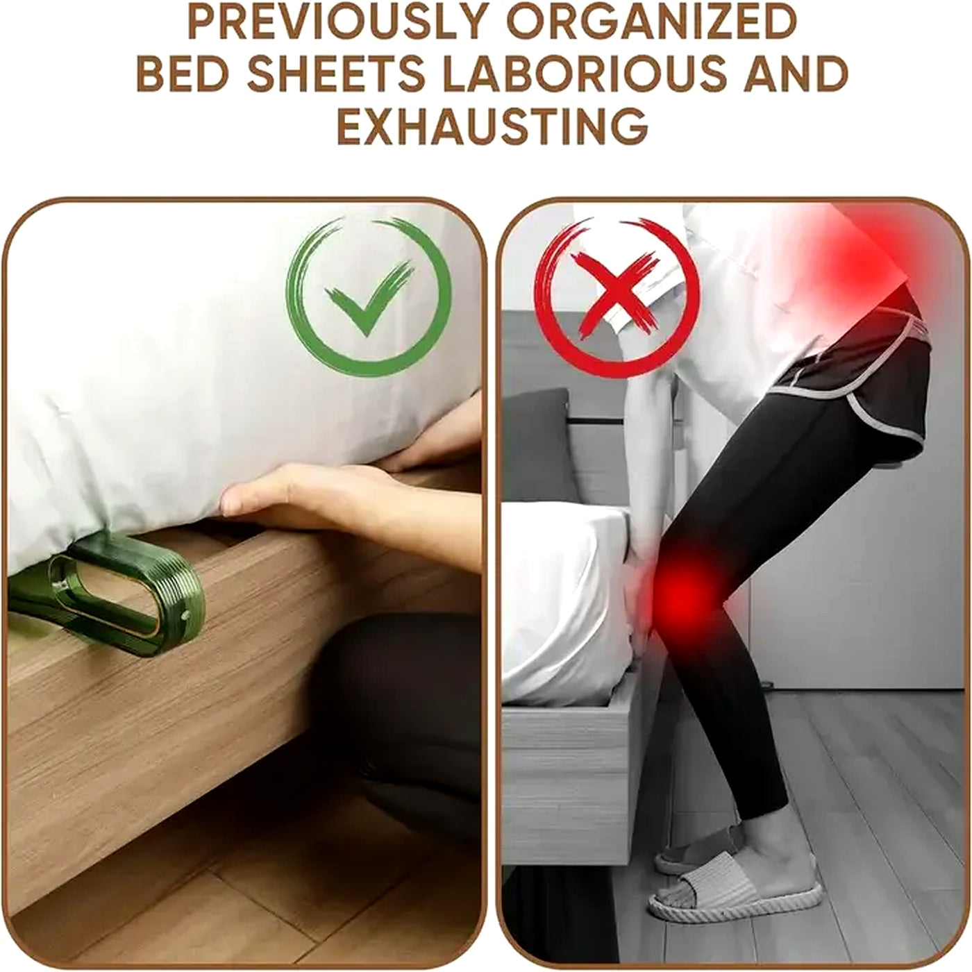 2 in 1 Mattress Lifter & Bed sheet Tucker Tool (Pack of 2)